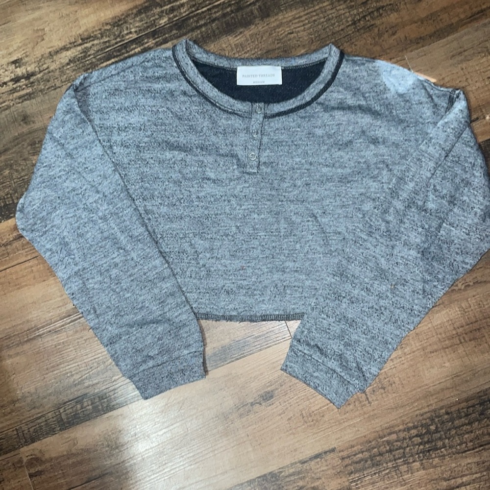 Long Sleeve Cropped Shirt